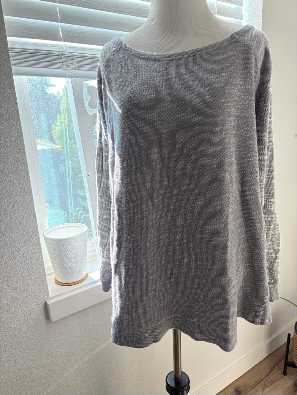Champion Heather Gray Women's Knit Pullover Sweatshirt